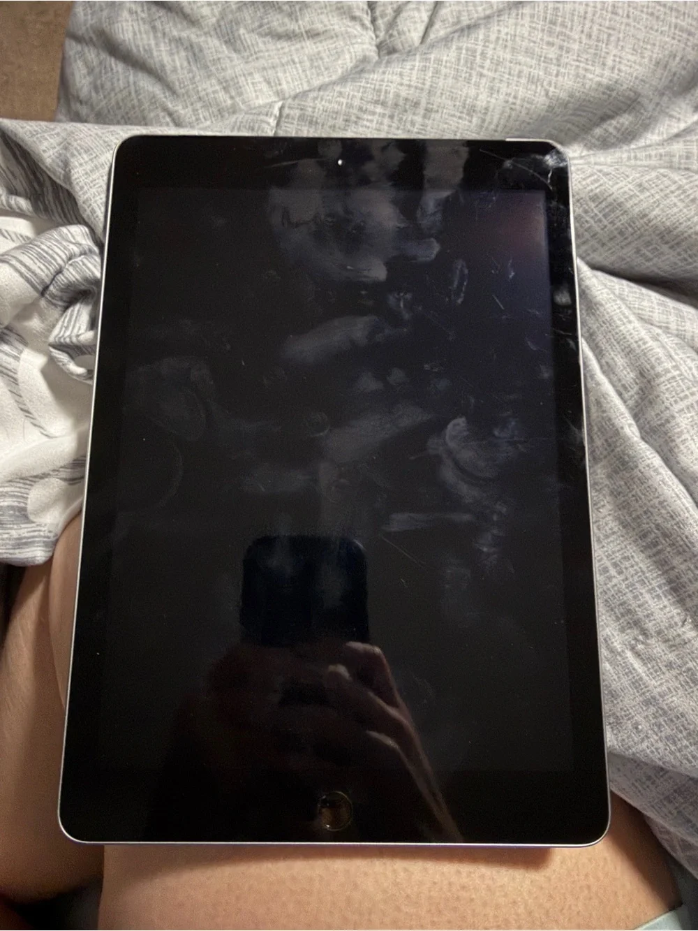 Apple Black Tablet with Home Button